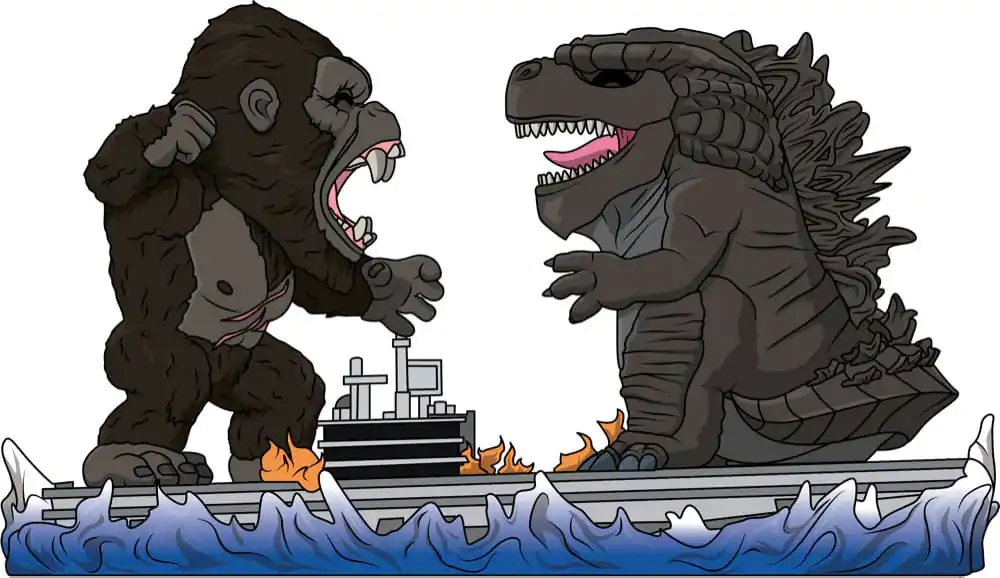 Godzilla vs. Kong Vinyl Figur Godzilla vs. Kong 11 cm Produktfoto