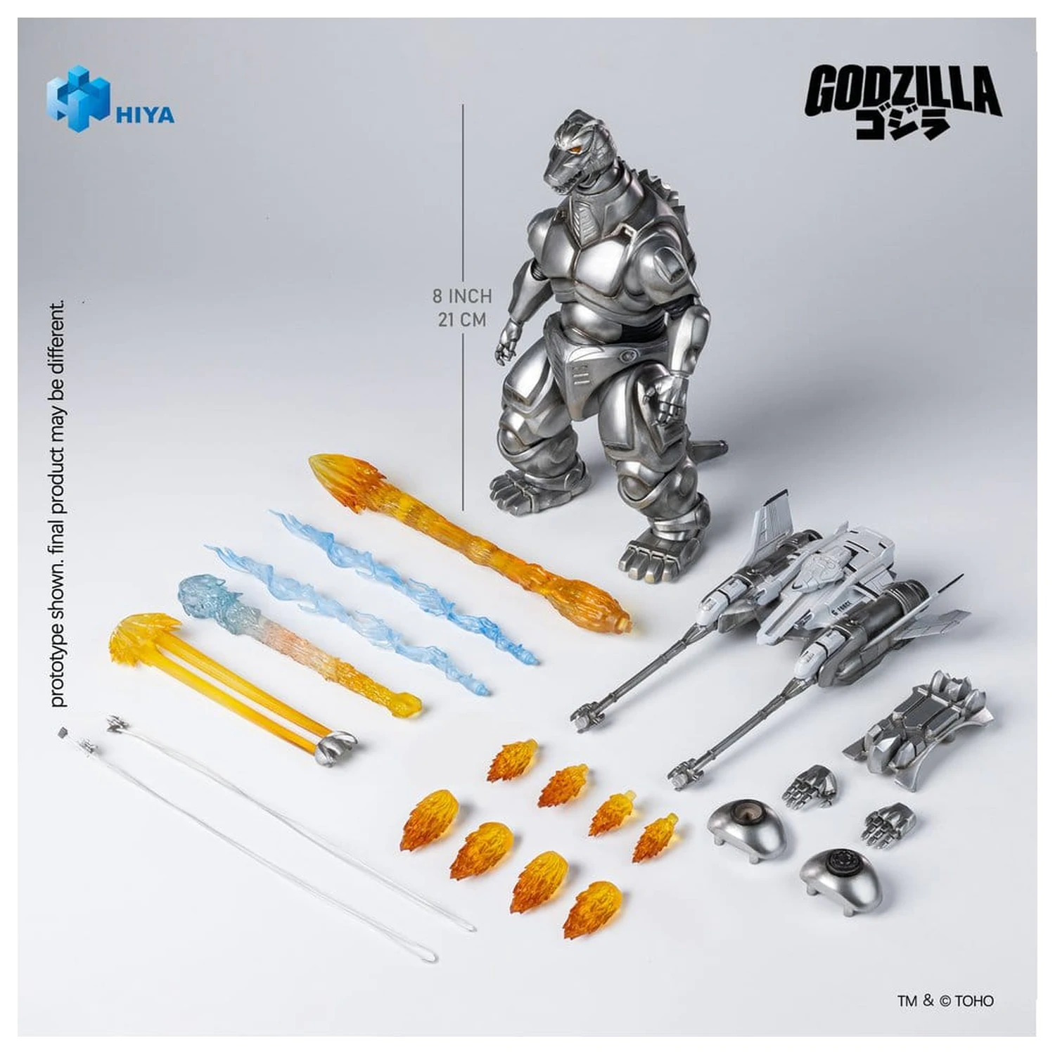 Godzilla vs. Mechagodzilla (1993) Exquisite Basic Actionfigur Super Mechagodzilla 21 cm Produktfoto