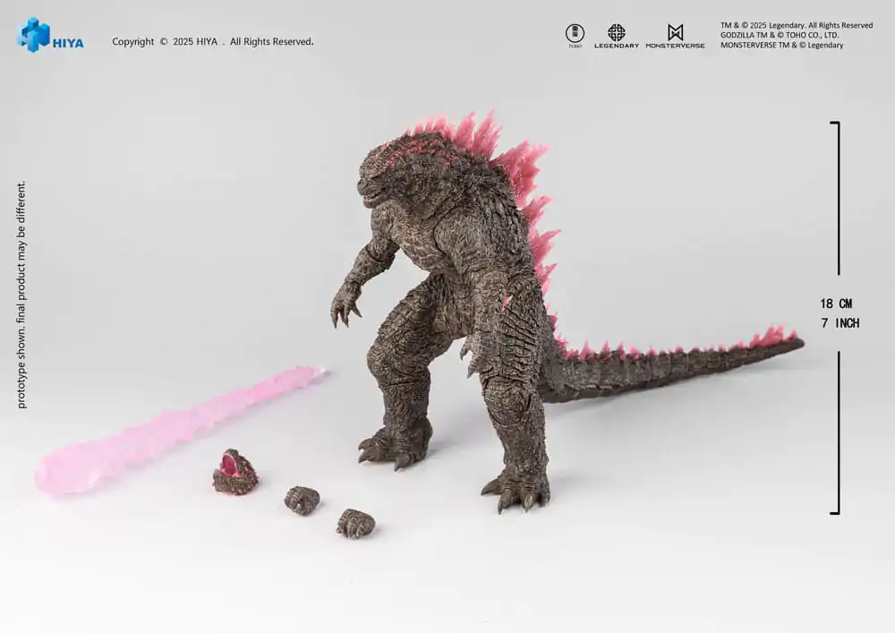 Godzilla x Kong The New Empire exquisite Basis-Actionfigur Heat Ray Godzilla Evolved Ver. 18 cm Produktfoto
