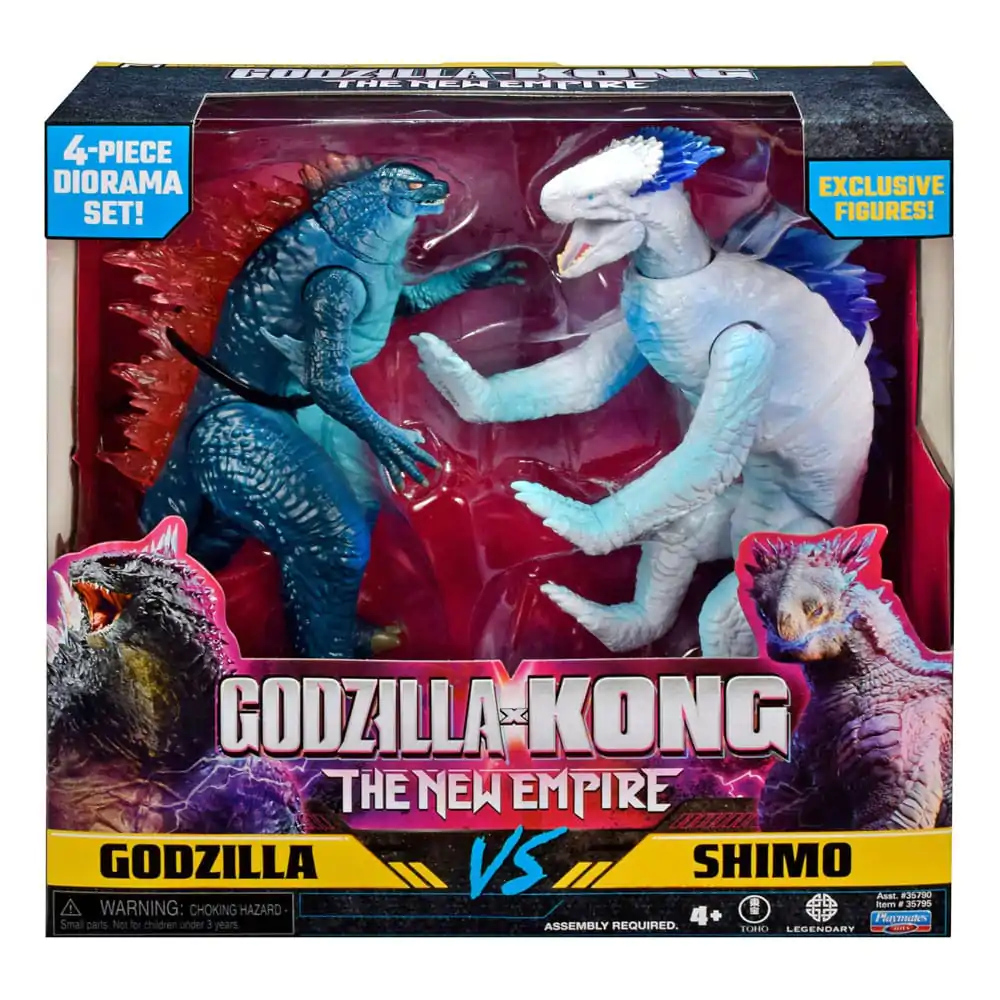 Godzilla x Kong: The New Empire Diorama 2er-Pack Godzilla vs Shimo 15 cm Produktfoto