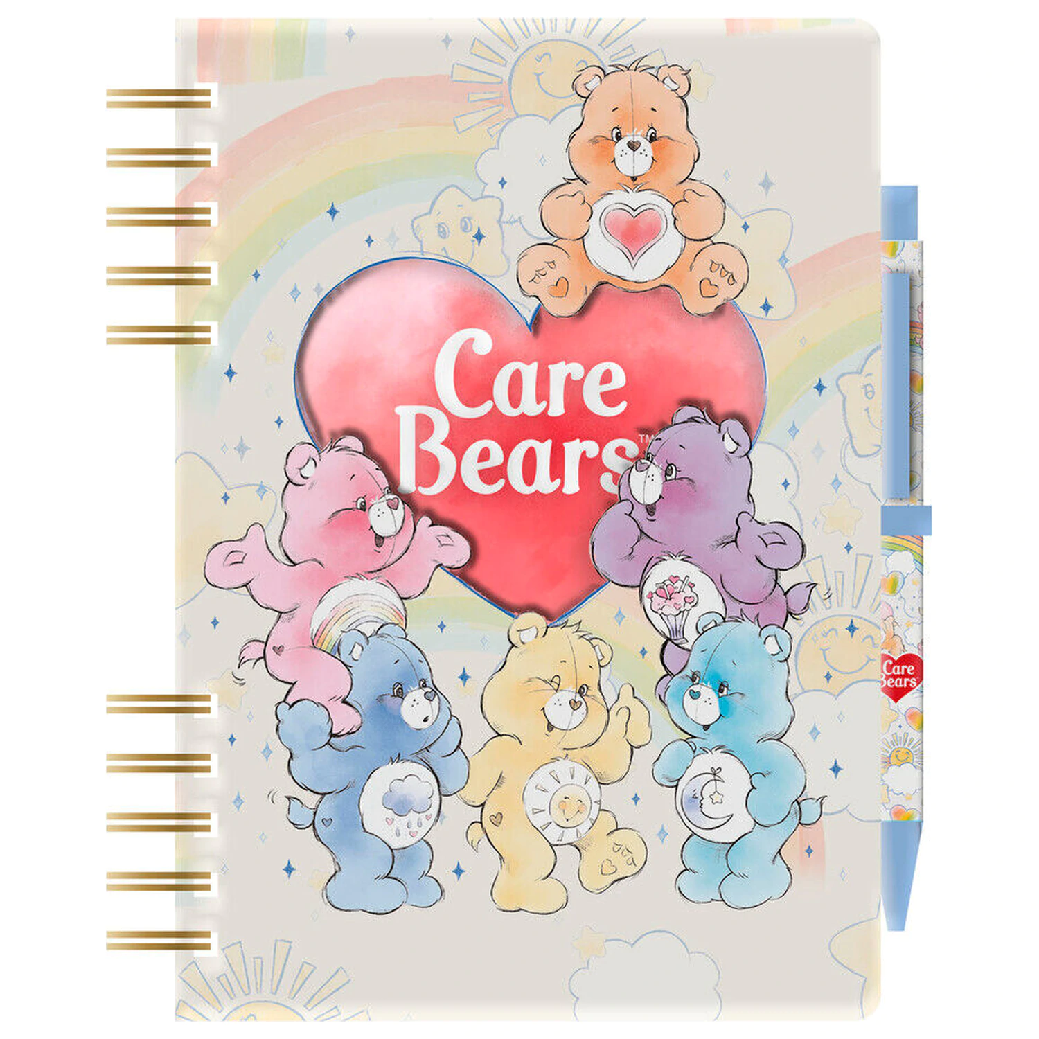 Care Bears A5 Notizbuch + Stift und Sticker Produktfoto