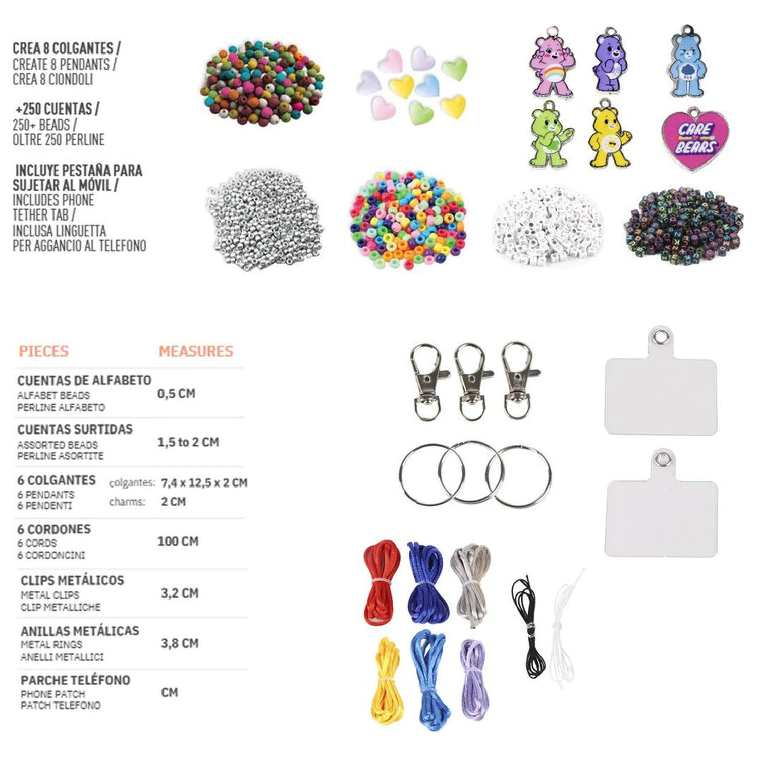 Care Bears Schlüsselring Kreations-Set Produktfoto