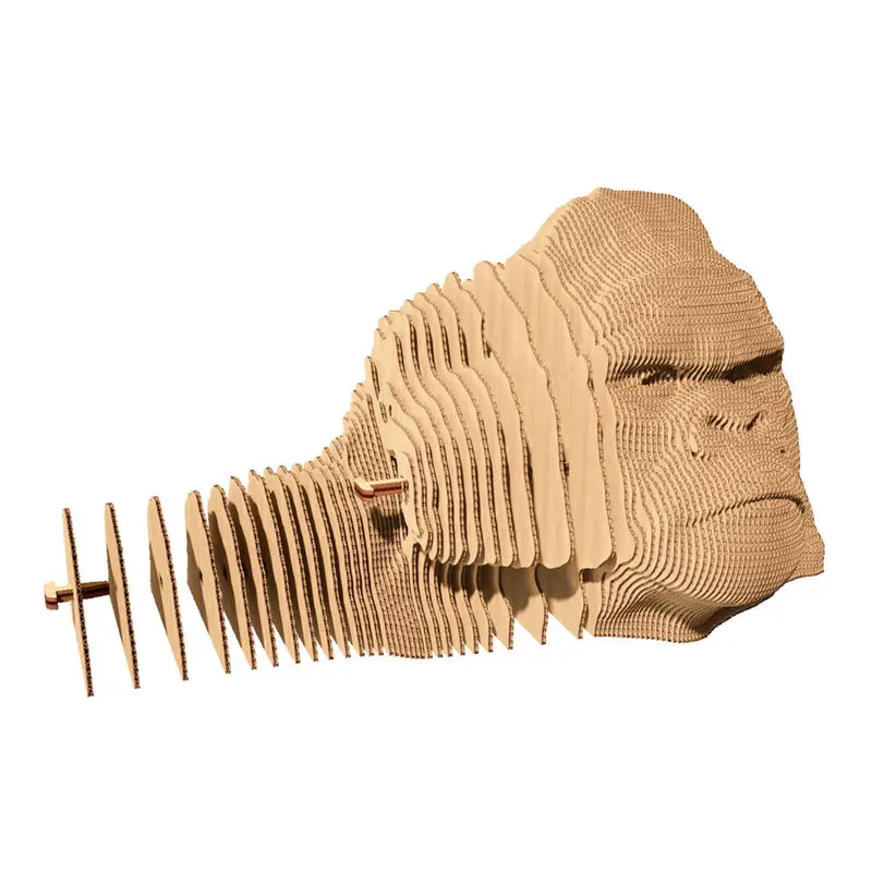 Gorilla Kartonisches 3D-Puzzle 94 taile Produktfoto