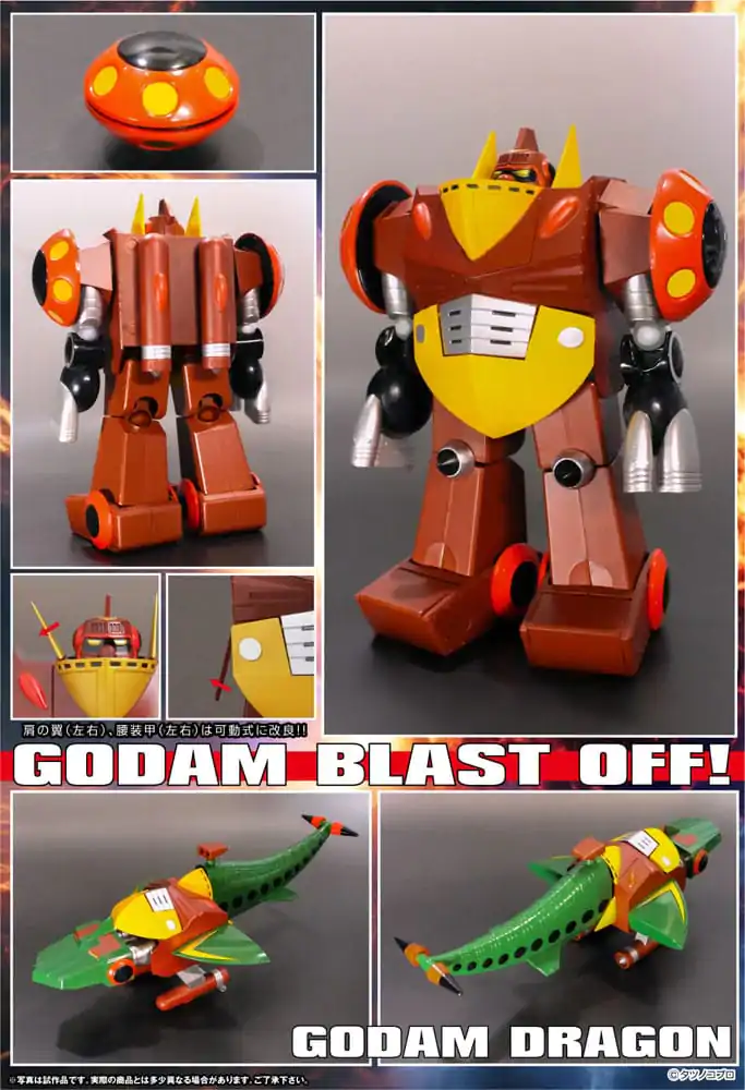 Gowappa 5 Godam Dynamite Action Actionfigur Kai Gordam Full Blast Off Set 17 cm Produktfoto