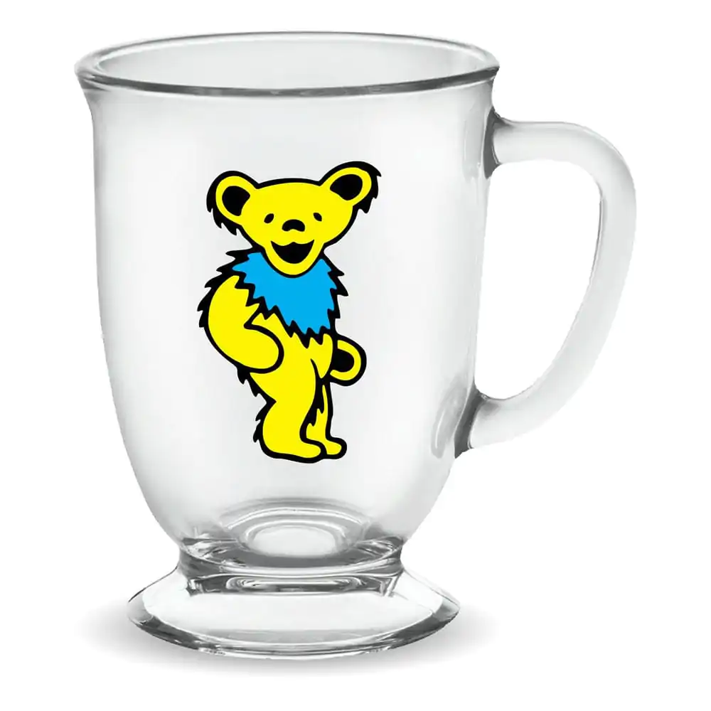 Grateful Dead: Yellow Dancing Bear Glas Tasse 470 ml termékfotó