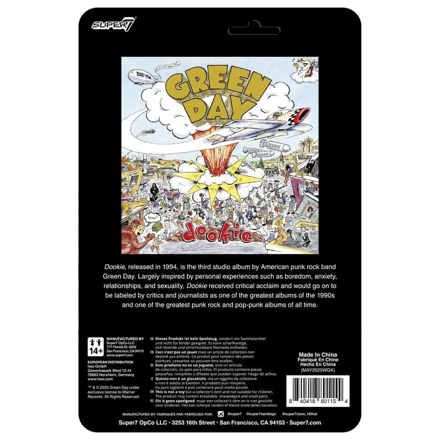 Green Day ReAction Actionfigur Dookie Dog 9 cm Produktfoto