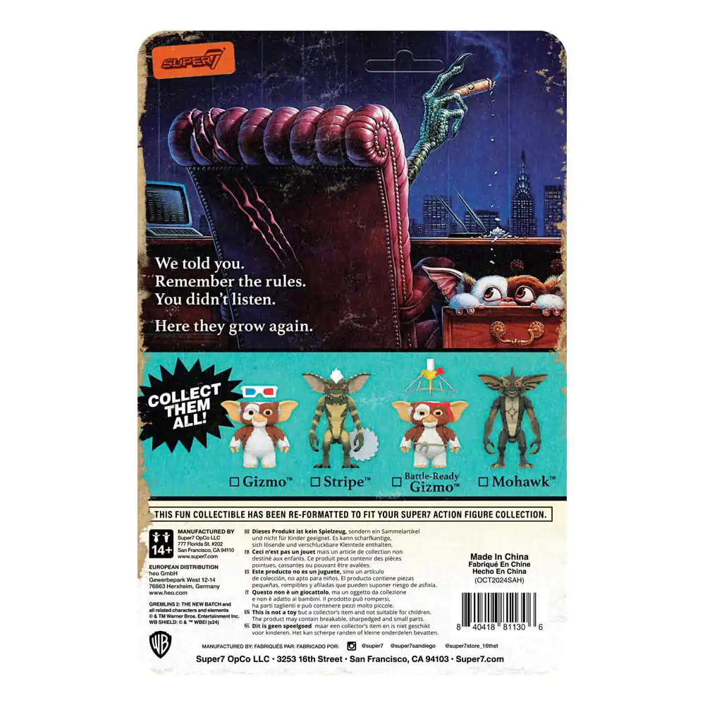 Gremlins ReAction Action Figur Wave 02 Gizmo (Battle Ready) 10 cm Produktfoto