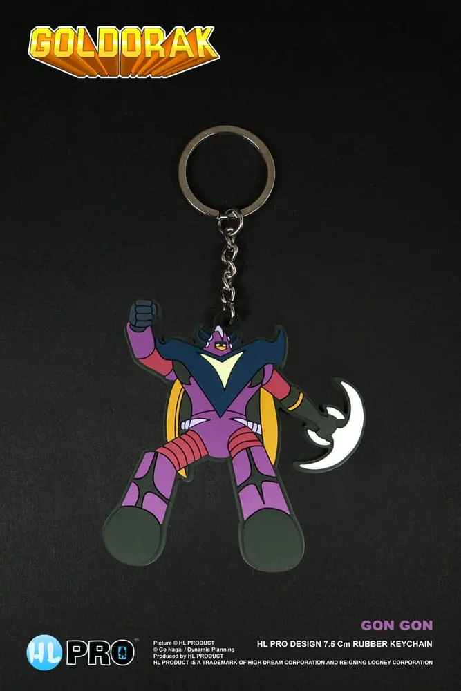 Grendizer Gummi-Schlüsselanhänger Gon Gon 7 cm Produktfoto