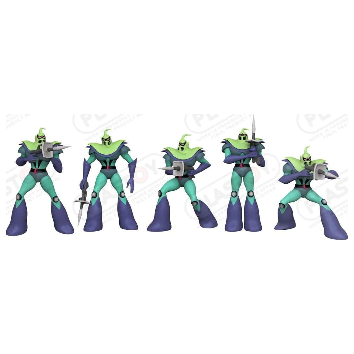 Grendizer Vegan Soldiers 5 Figuren-Set 7cm Produktfoto