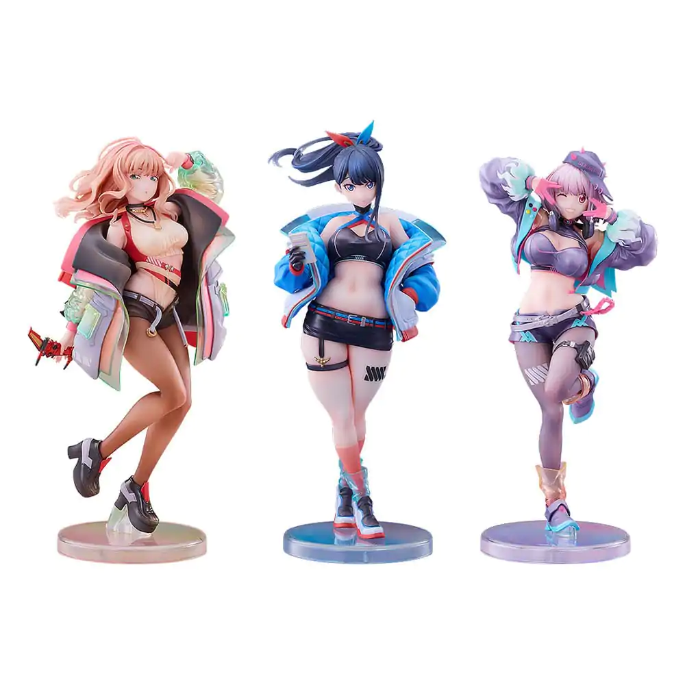 Gridman Universe PVC Statuen 3er-Pack 1/7 Rikka Takarada, Akane Shinjo, Yume Minami: Dreamy Divas Ver. termékfotó