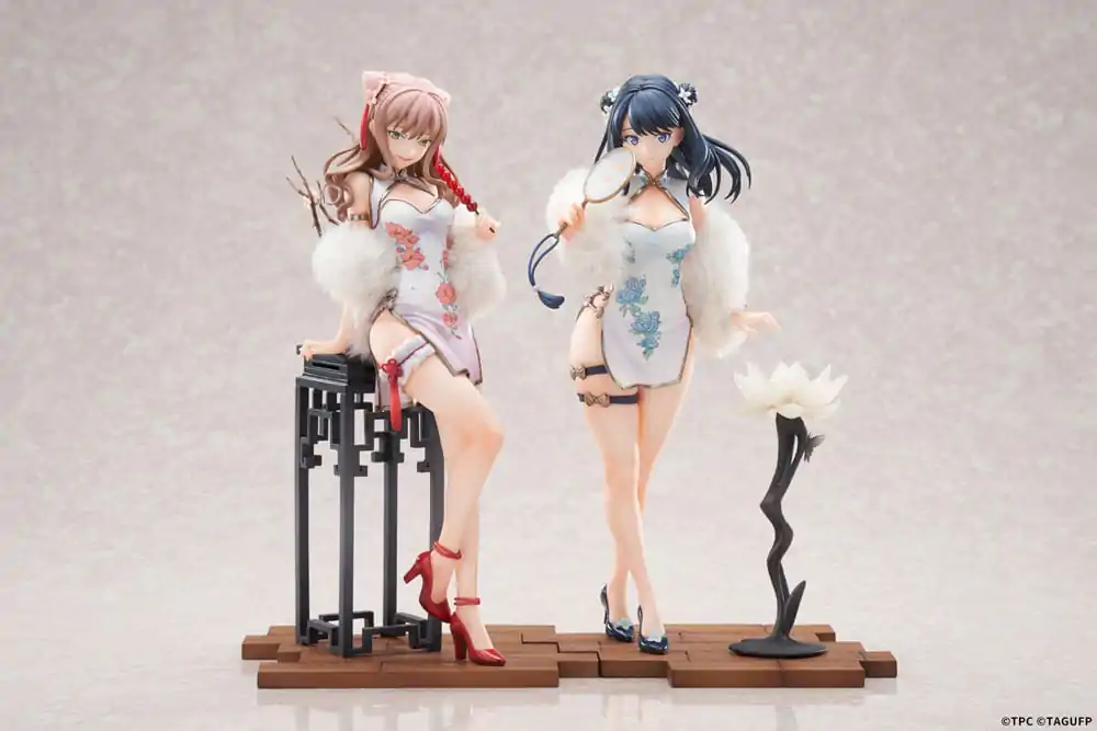 Gridman Universe PVC Statuen 1/7 2er-Set Rikka Takarada &amp; Yume Minami China Dress Ver. 25 cm Produktfoto