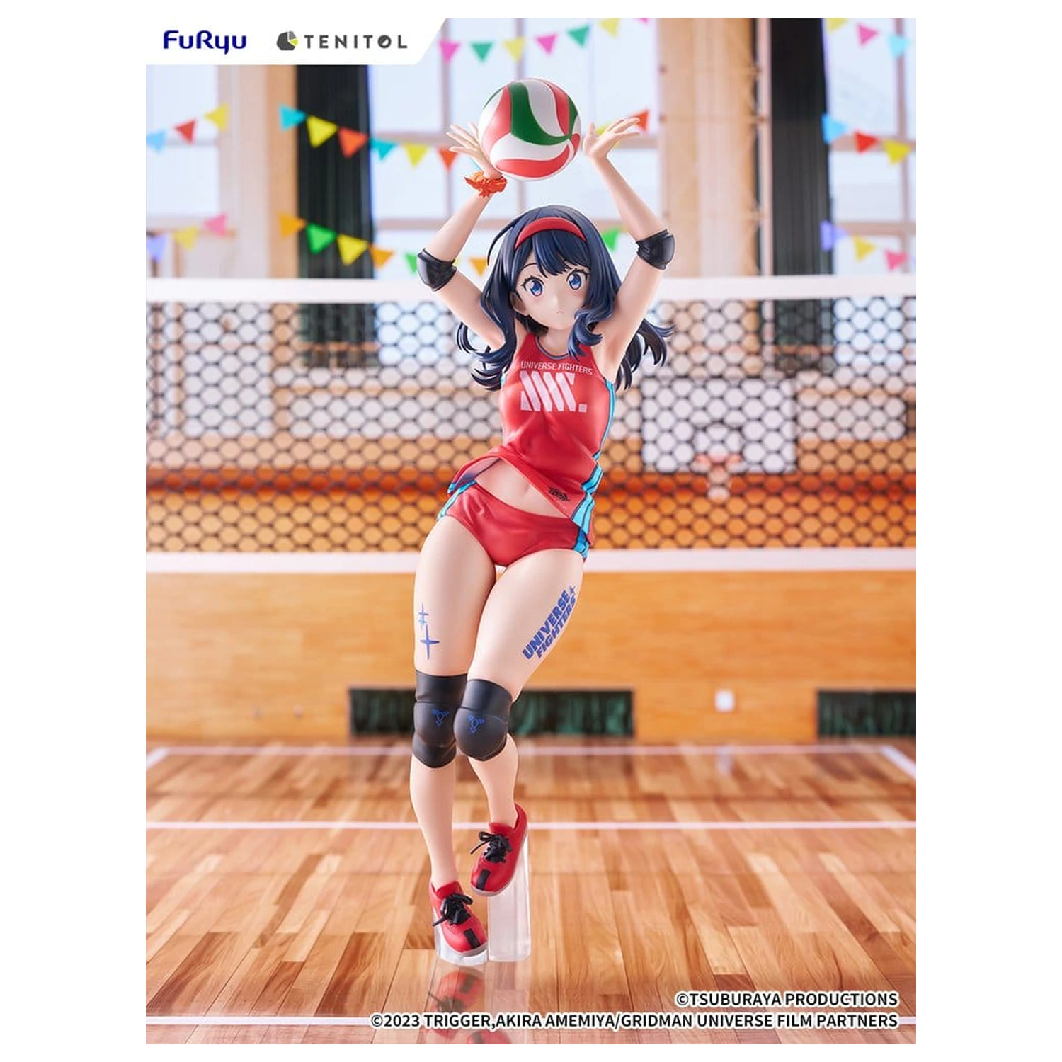 Gridman Universe Tenitol Große PVC Figur Rikka Takarada Sportswear Ver. 36 cm Produktfoto