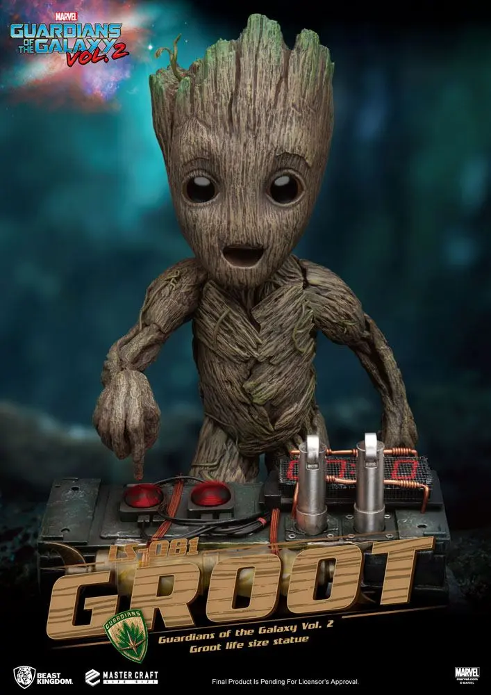 Guardians of the Galaxy 2 Life-Größe Statue Baby Groot 32 cm Produktfoto