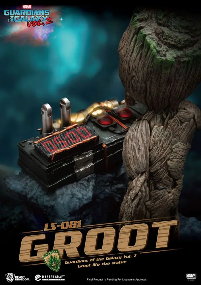 Guardians of the Galaxy 2 Life-Größe Statue Baby Groot 32 cm Produktfoto