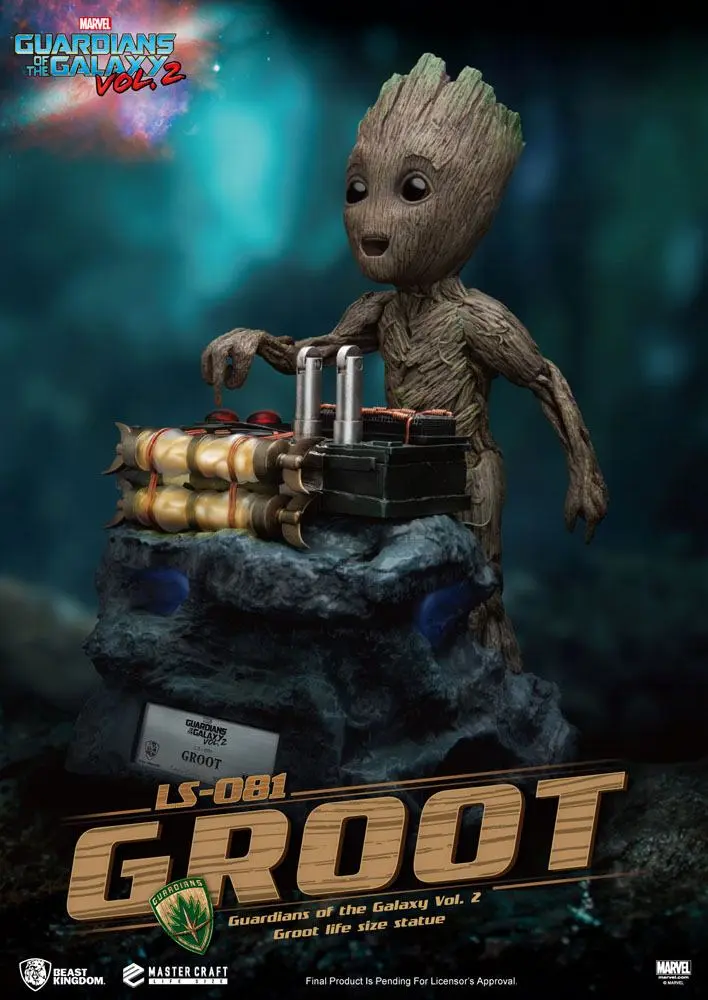 Guardians of the Galaxy 2 Life-Größe Statue Baby Groot 32 cm Produktfoto