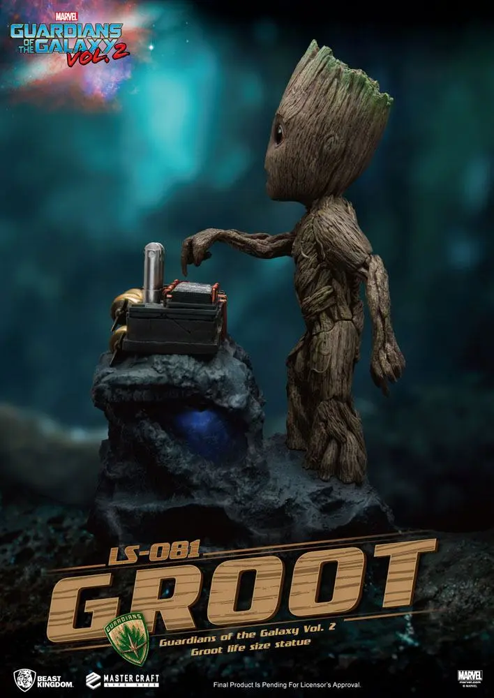 Guardians of the Galaxy 2 Life-Größe Statue Baby Groot 32 cm Produktfoto