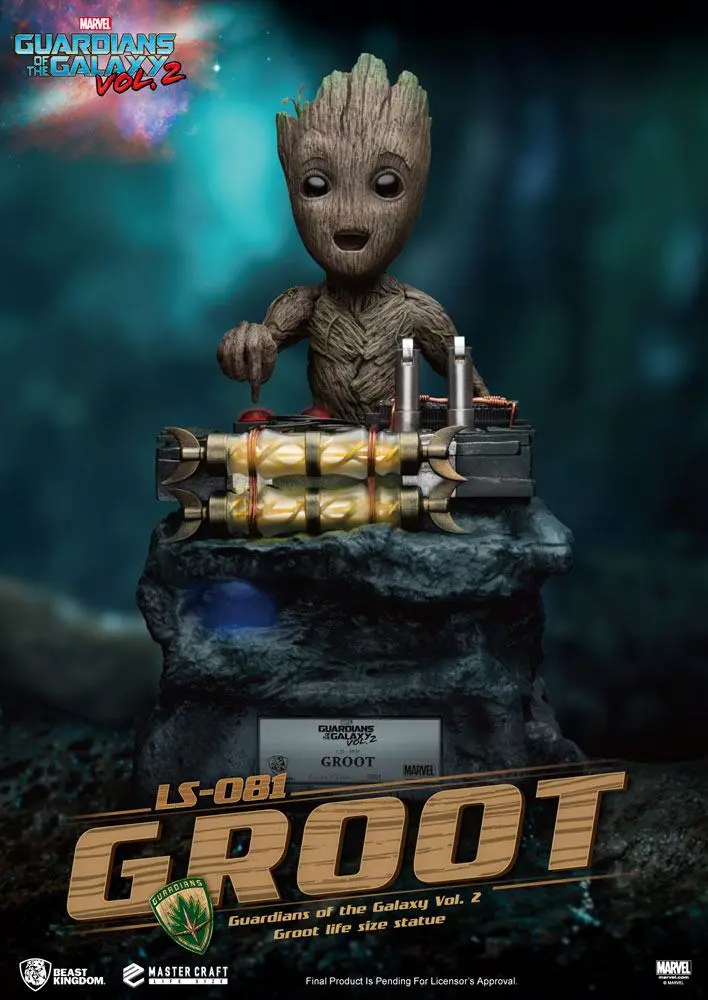 Guardians of the Galaxy 2 Life-Größe Statue Baby Groot 32 cm Produktfoto