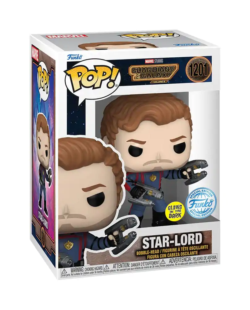 Guardians of the Galaxy Funko POP! Vinyl Figur Star-Lord(GW) Exclusive Edition 9 cm termékfotó