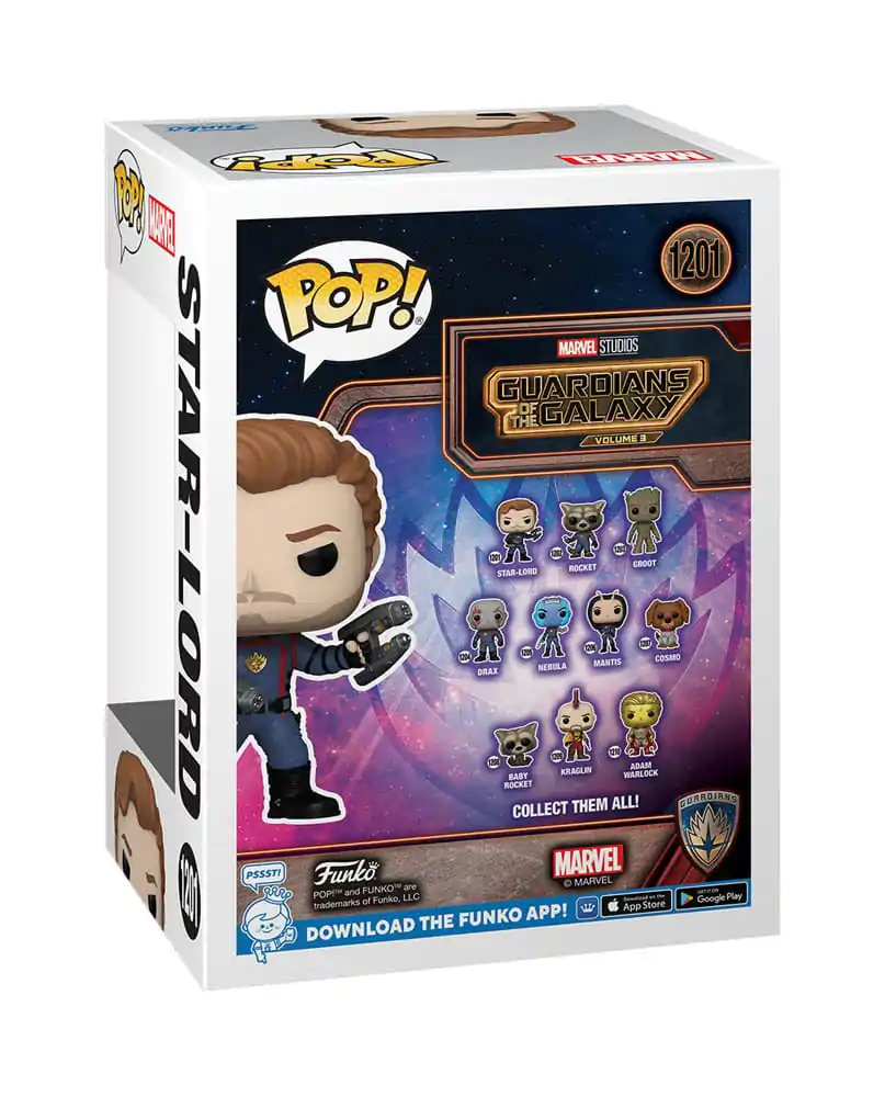 Guardians of the Galaxy Funko POP! Vinyl Figur Star-Lord(GW) Exclusive Edition 9 cm Produktfoto