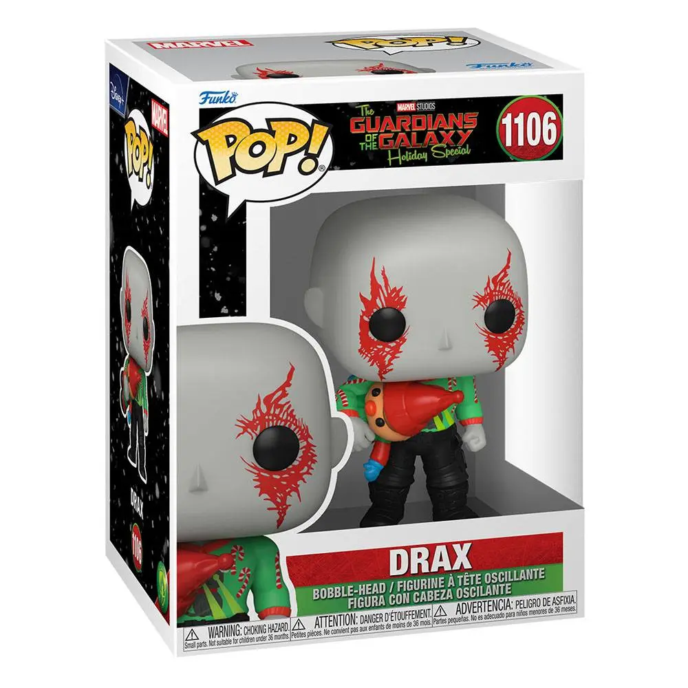 Guardians of the Galaxy Holiday Special POP! Heroes Vinyl Figur Drax 9 cm Produktfoto