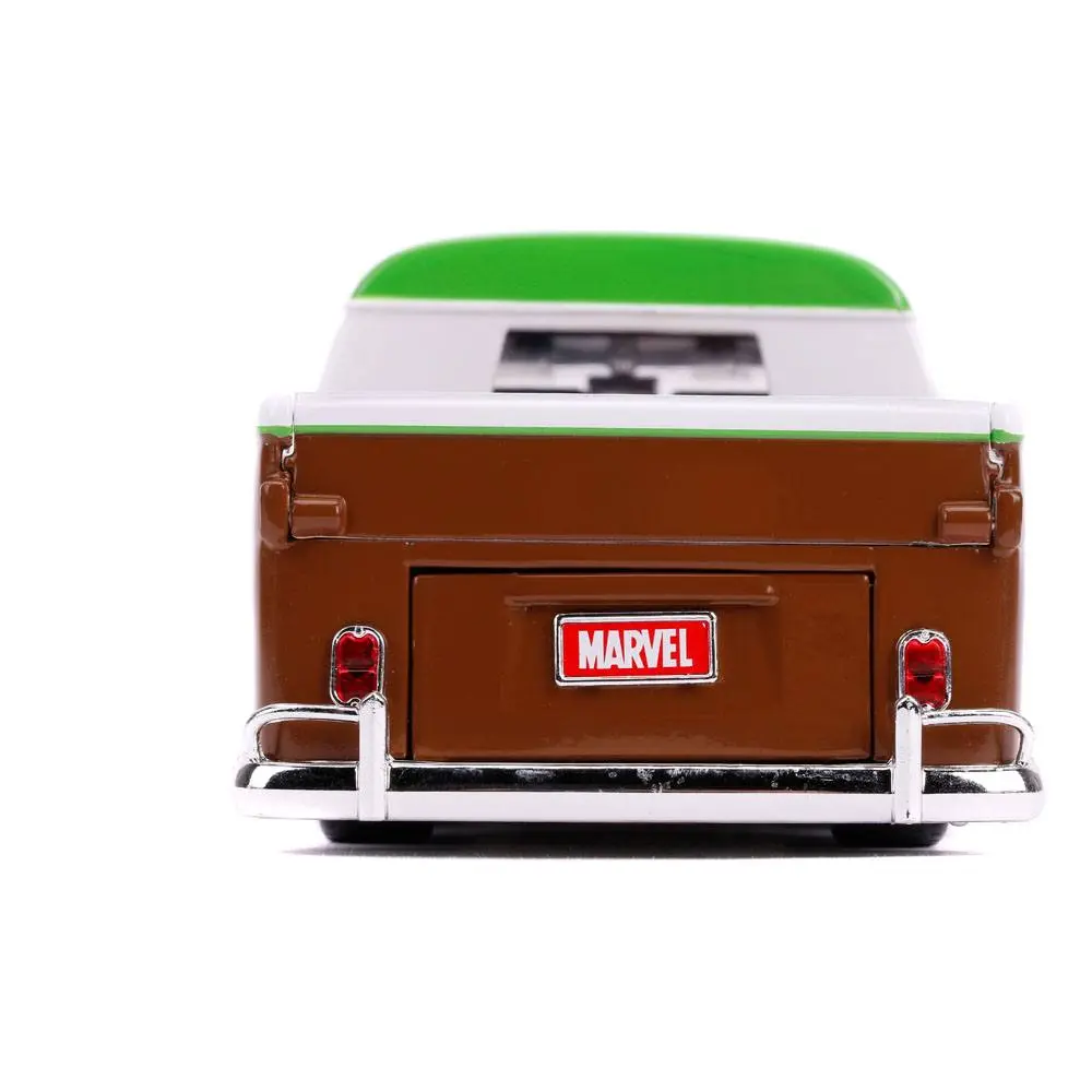 Guardians of the Galaxy Hollywood Rides Diecast Modell 1/24 1962 Volkswagen Bus mit Figur Produktfoto