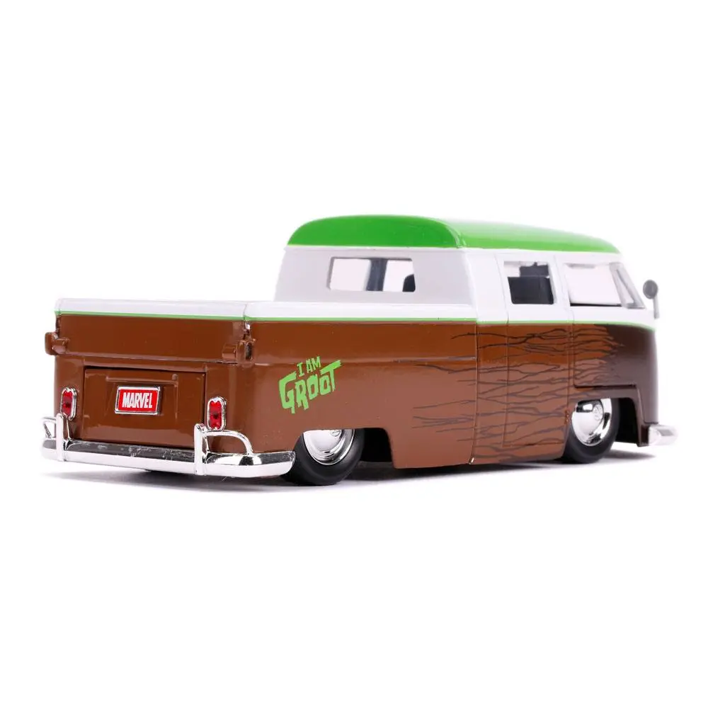 Guardians of the Galaxy Hollywood Rides Diecast Modell 1/24 1962 Volkswagen Bus mit Figur Produktfoto