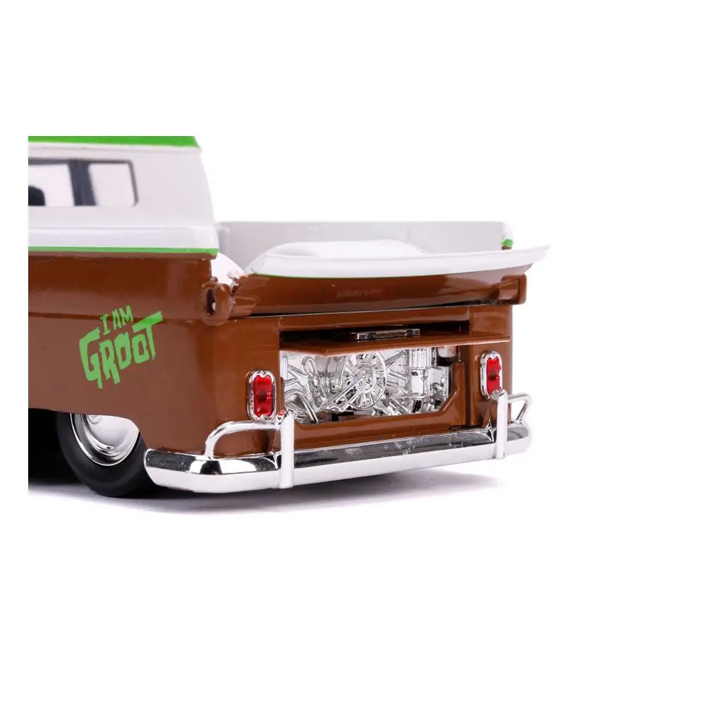 Guardians of the Galaxy Hollywood Rides Diecast Modell 1/24 1962 Volkswagen Bus mit Figur Produktfoto