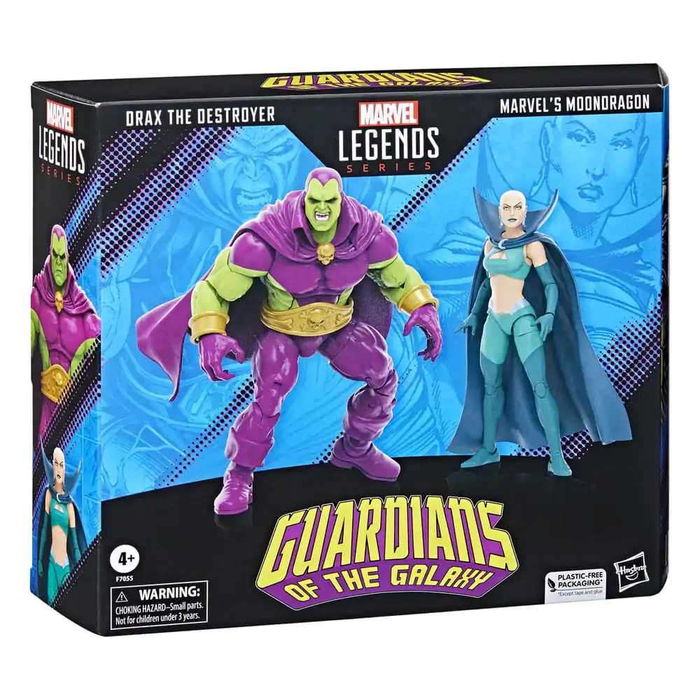 Guardians of the Galaxy Marvel Legends Action Figur 2er-Pack Drax the Destroyer & Marvel's Moondragon 15 cm Produktfoto