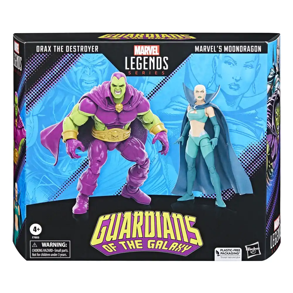 Guardians of the Galaxy Marvel Legends Action Figur 2er-Pack Drax the Destroyer & Marvel's Moondragon 15 cm Produktfoto