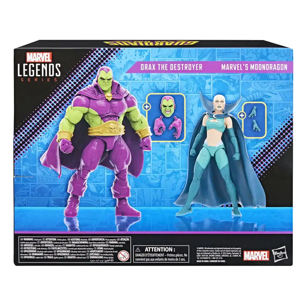 Guardians of the Galaxy Marvel Legends Action Figur 2er-Pack Drax the Destroyer & Marvel's Moondragon 15 cm Produktfoto