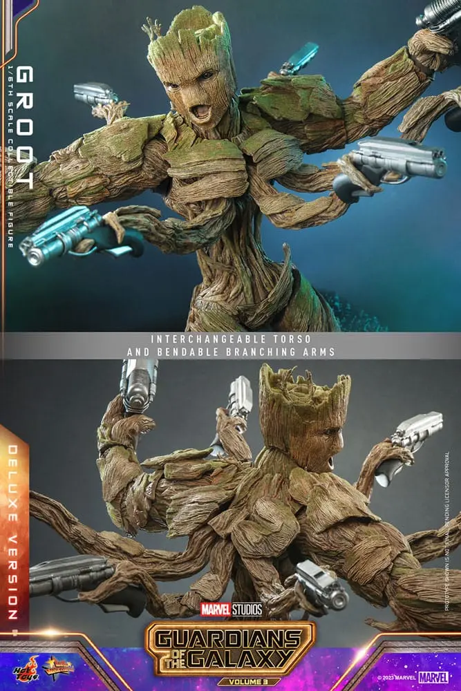 Guardians of the Galaxy Vol. 3 Movie Masterpiece Actionfigur 1/6 Groot (Deluxe Version) 32 cm termékfotó