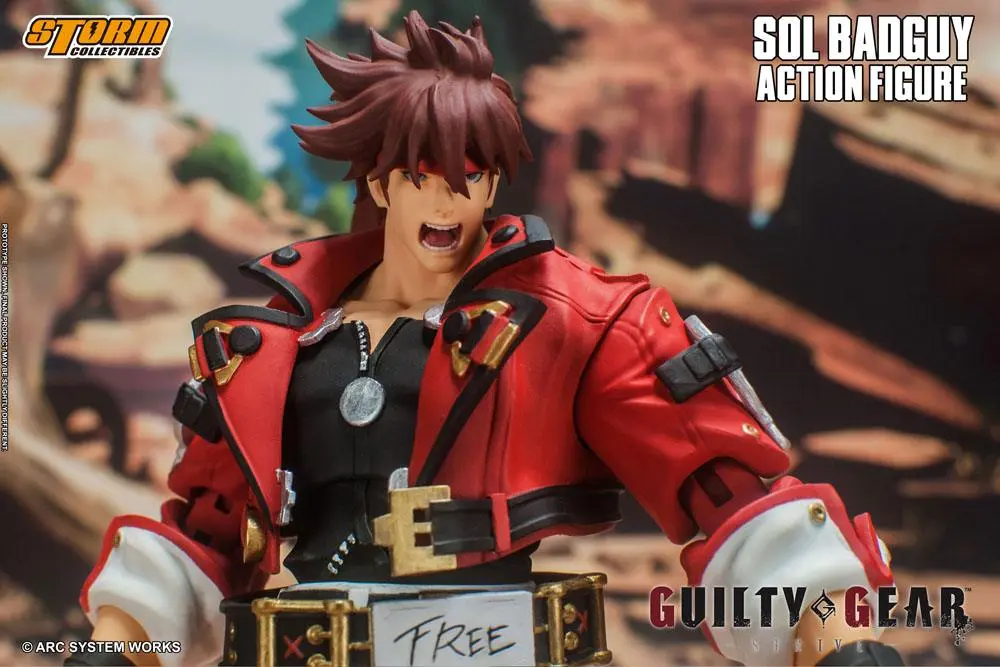 Guilty Gear Actionfigur 1/12 Sol Badguy 18 cm Produktfoto