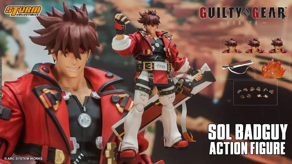 Guilty Gear Actionfigur 1/12 Sol Badguy 18 cm Produktfoto