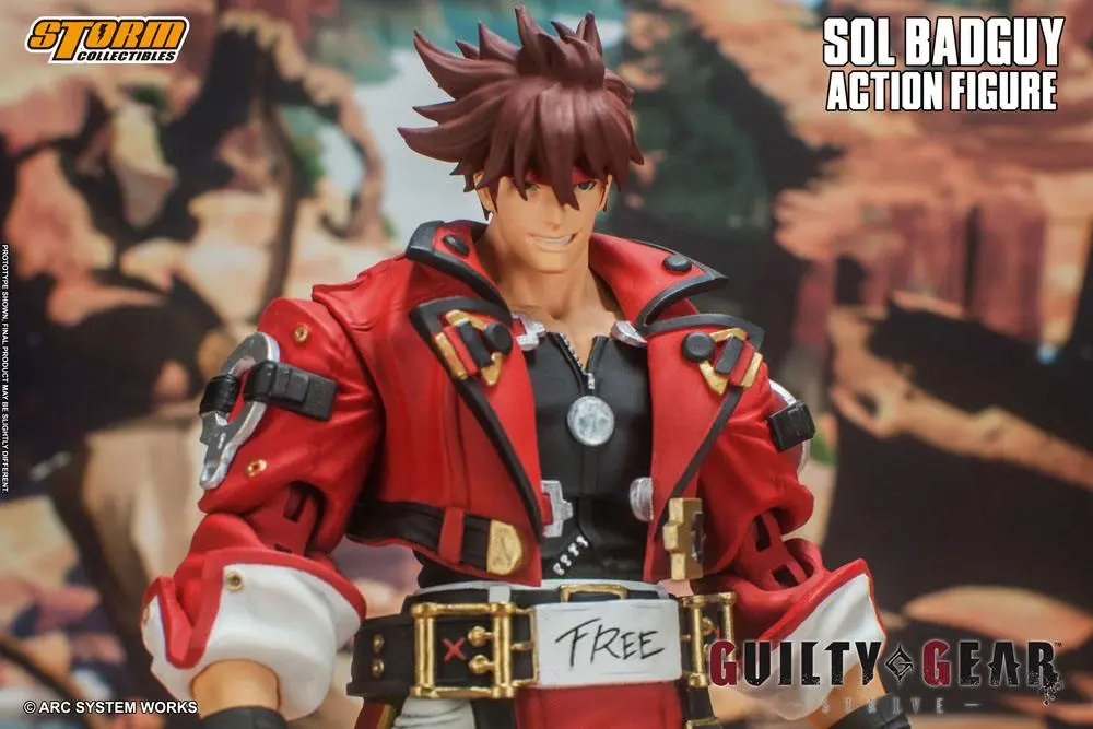 Guilty Gear Actionfigur 1/12 Sol Badguy 18 cm Produktfoto