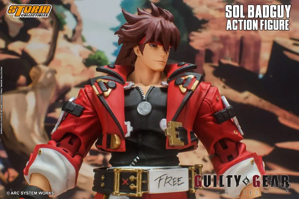 Guilty Gear Actionfigur 1/12 Sol Badguy 18 cm Produktfoto