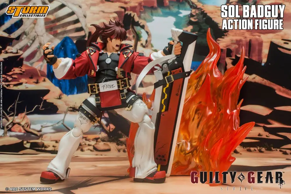Guilty Gear Actionfigur 1/12 Sol Badguy 18 cm Produktfoto