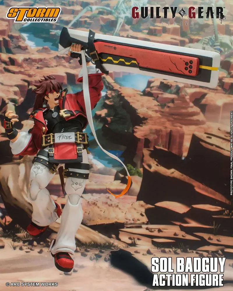 Guilty Gear Actionfigur 1/12 Sol Badguy 18 cm Produktfoto