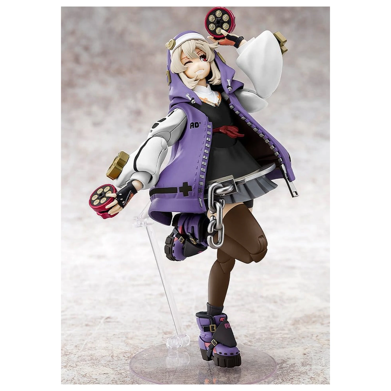 Guilty Gear Strive Plastikmodell Bausatz Bridget Articulated Purple Color Ver. 14 cm Produktfoto