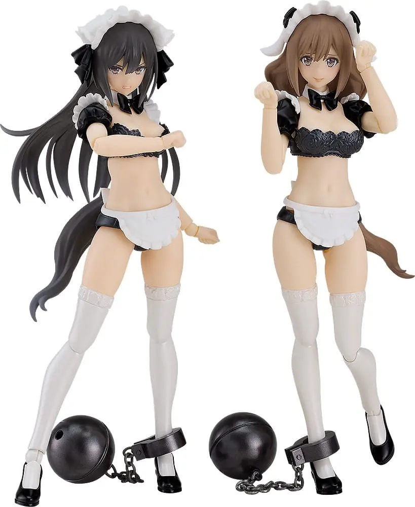 Guilty Princess Plastic Model Kit PLAMAX GP-07 Underwear Body Girl Ran & Jelly: Maid Ver. Set 16 cm termékfotó