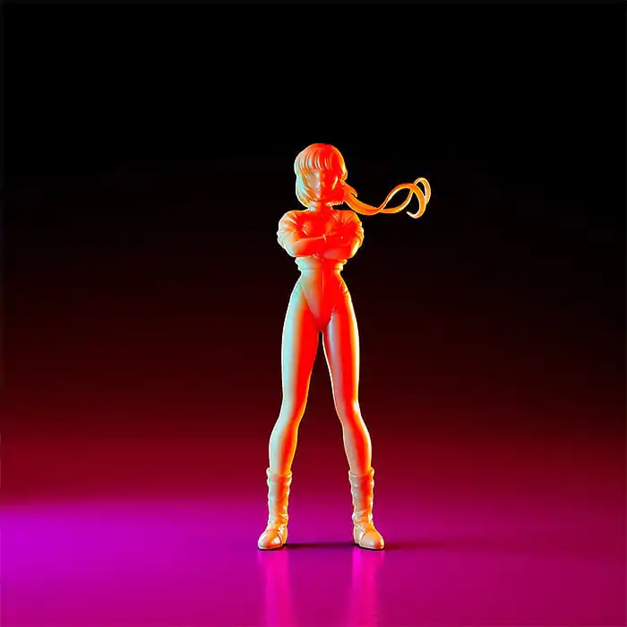 Gunbuster Modellbausatz PLAMAX MF-80 minimum factory Noriko Takaya with Gunbuster: Character Color Ver. 12 cm Produktfoto