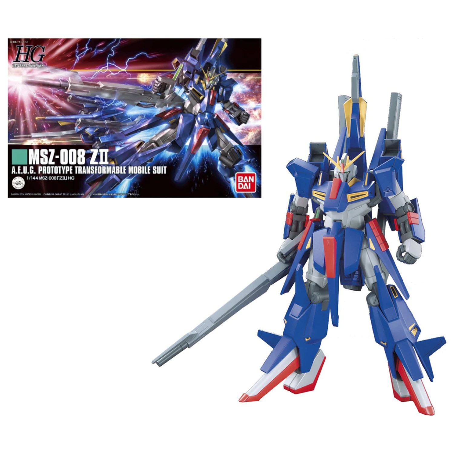 Gundam 1/144 HGUC Z II Modellbausatz Produktfoto