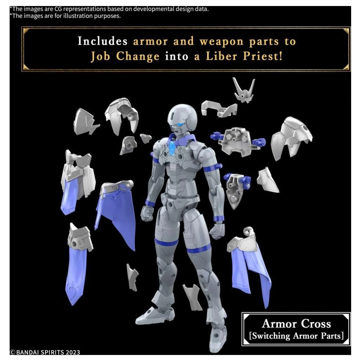 Gundam 30MF Liber Priest Modellbausatz Produktfoto