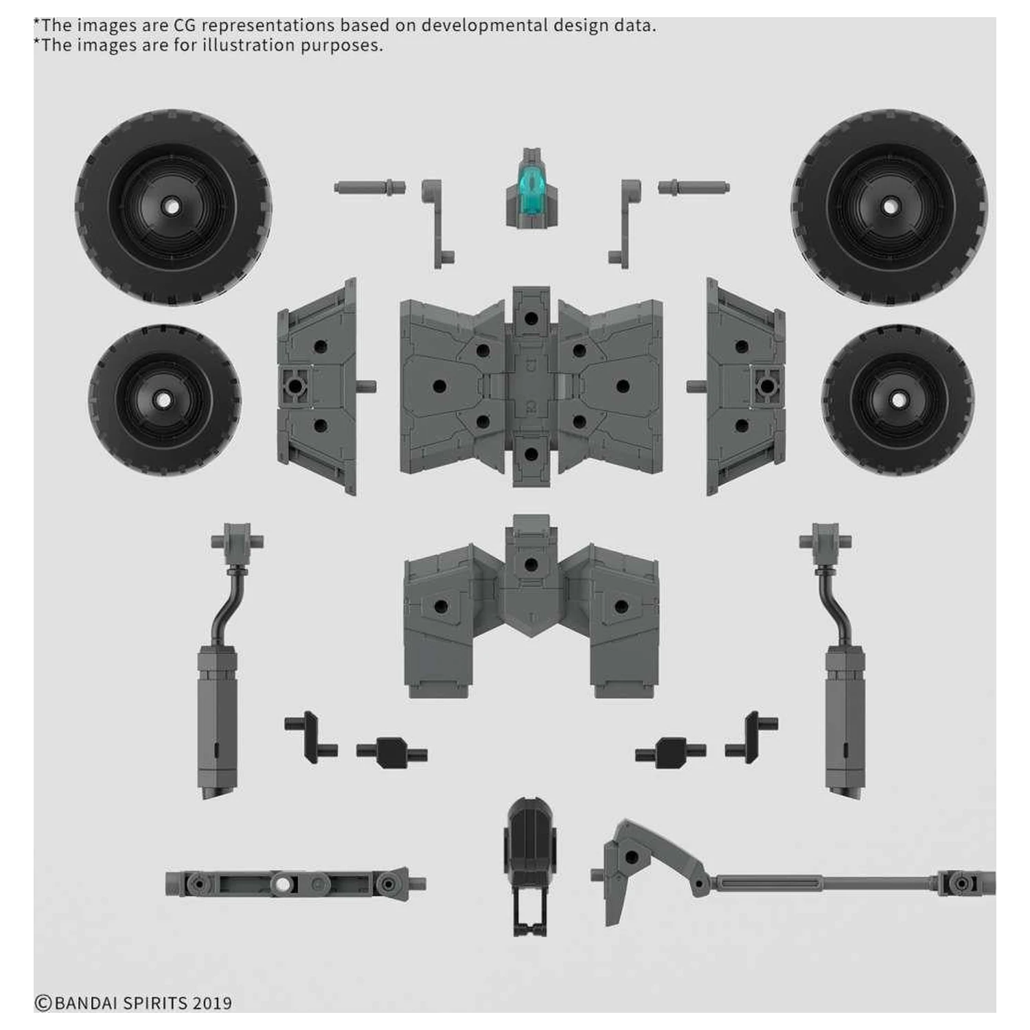 Gundam 30MM 1/144 Extended Armament Fahrzeug B Modellbausatz Produktfoto