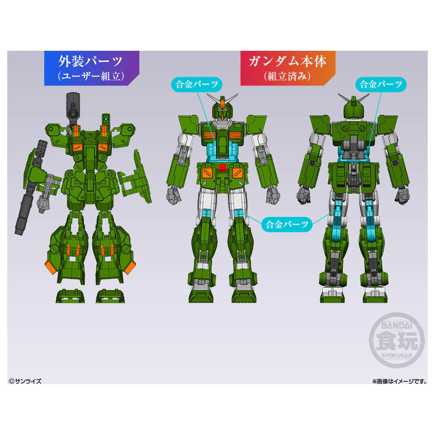 Gundam Artifact PRO Full Armor Gundam Figur 10 cm Produktfoto