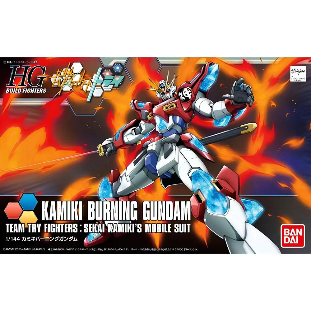 Gundam Build Fighters Try Kamiki Burning Gundam Figur Produktfoto