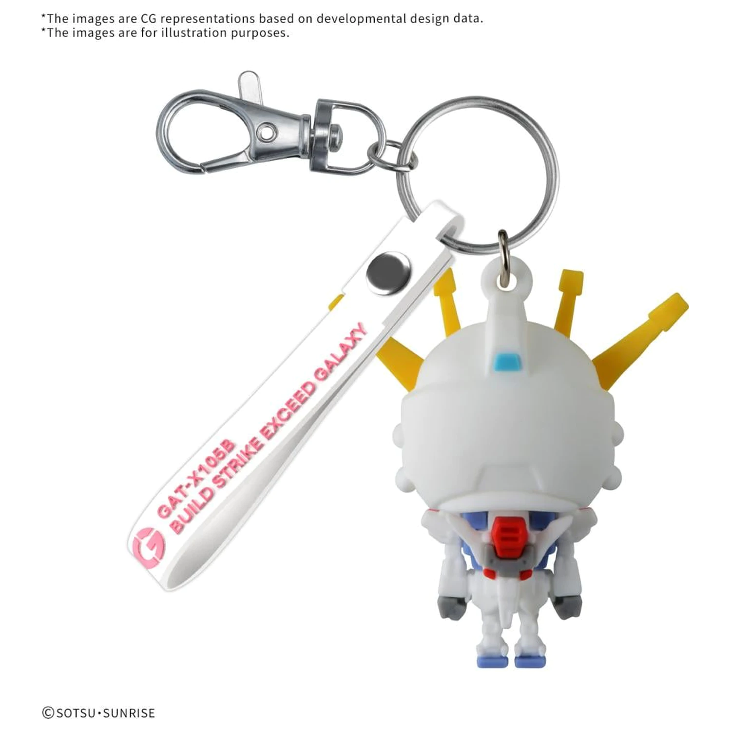 Gundam Build Stpla-kun 3D Gummi Maskottchen Schlüsselanhänger Produktfoto