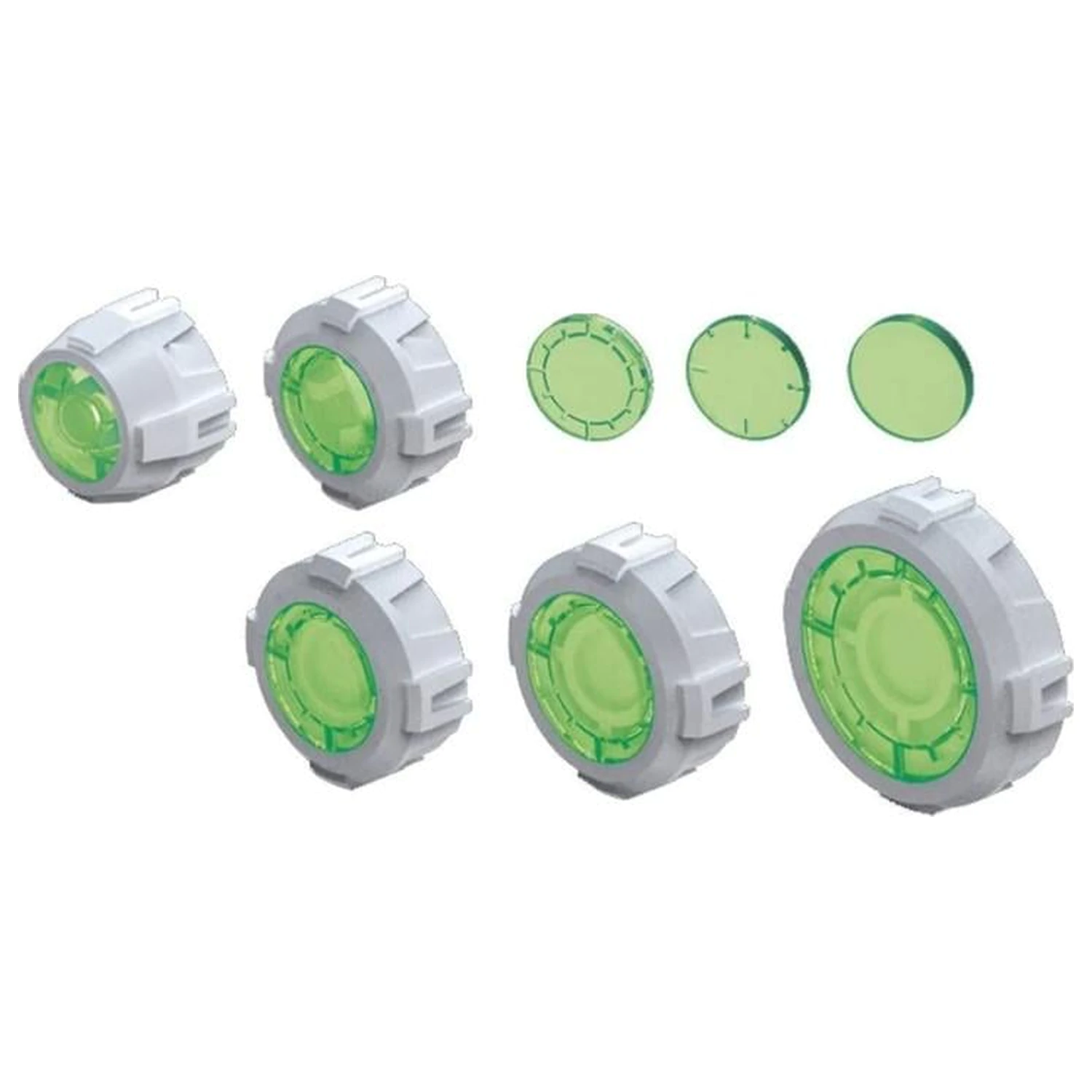 Gundam Builders Parts HD Sight Lens Green Modellbausatz Zubehörpack Produktfoto