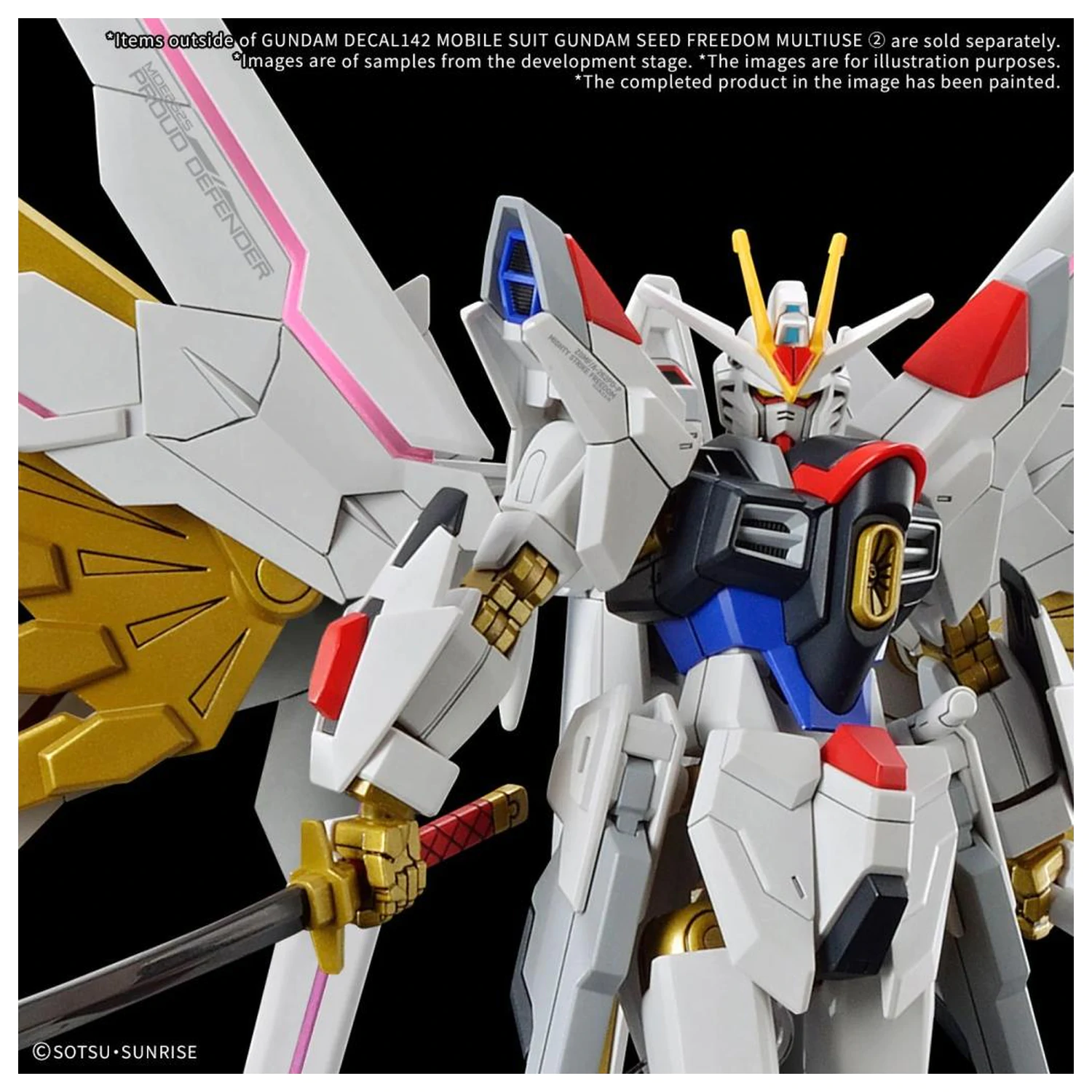 Gundam Decal 142 Gundam Seed Freedom Multiuse 2 Modellbausatz Produktfoto