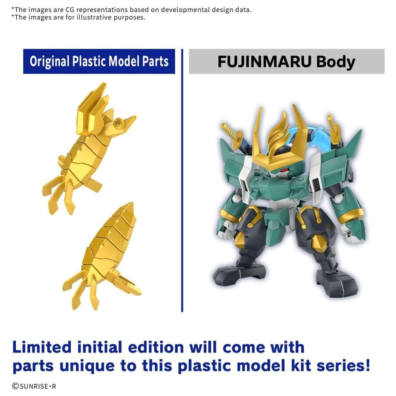 Gundam Fujinmaru Limitierte Erste Auflage Modell Bausatz Produktfoto