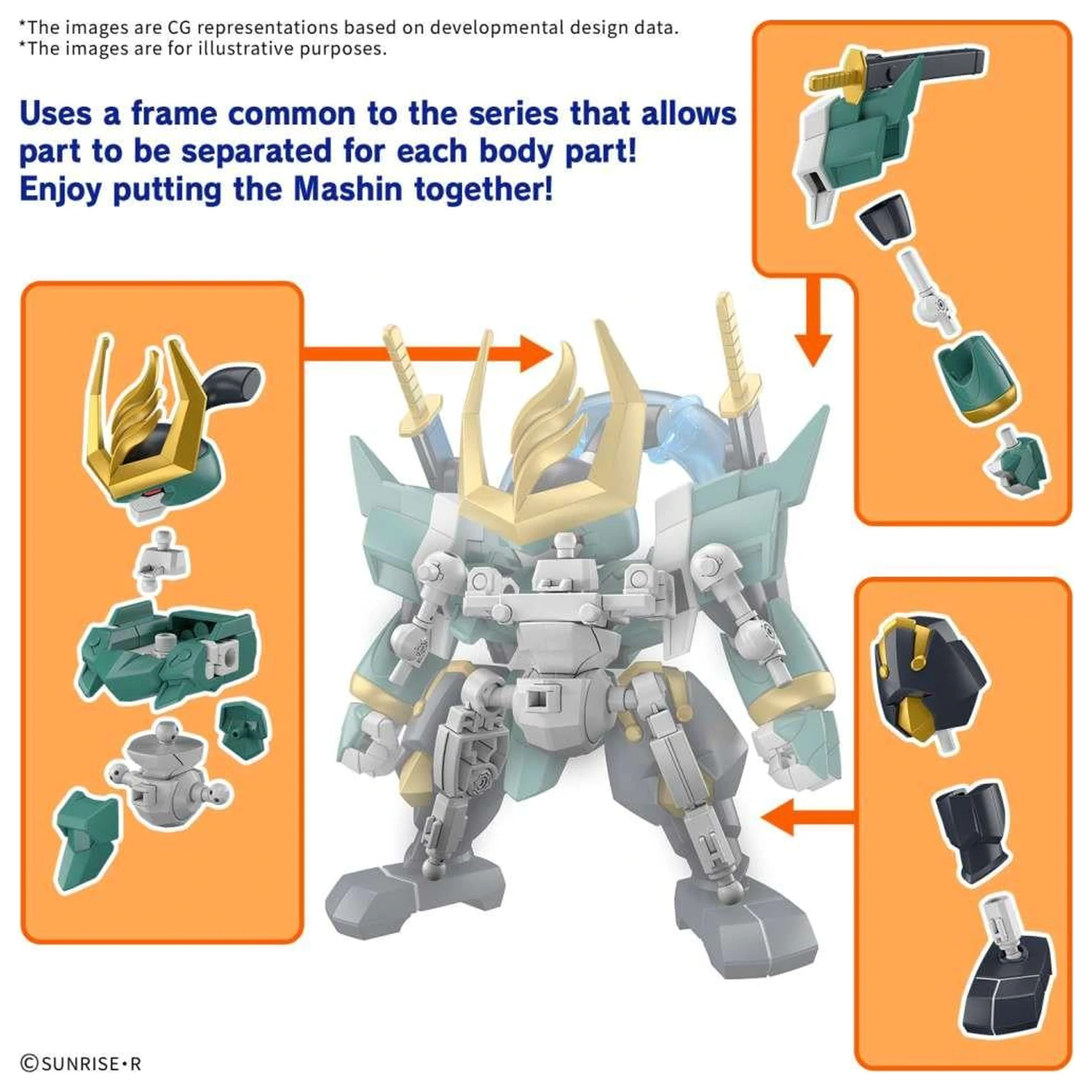 Gundam Fujinmaru Modell Bausatz Produktfoto